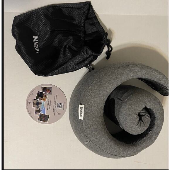 new WANDER PLUS+ Travel Pillow – Memory Foam Neck Support Airplanes & Cars Gray - Picture 2 of 10